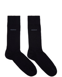 Мужские темно-синие носки от BOSS