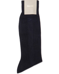 Мужские темно-синие носки от Tom Ford
