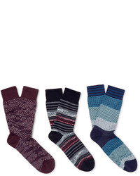 Мужские темно-синие носки от Missoni