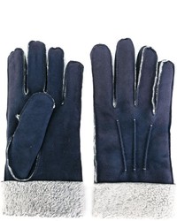 Мужские темно-синие перчатки от Canali