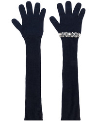 Женские темно-синие перчатки от No.21