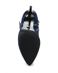 Темно-синие полусапоги от Elche