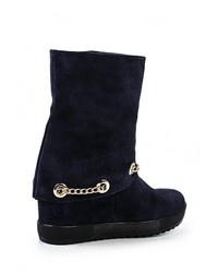 Темно-синие полусапоги от Marcella