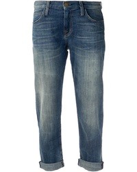 Темно-синие рваные джинсы-бойфренды от Current/Elliott