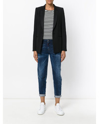 Темно-синие рваные джинсы-бойфренды от Dsquared2