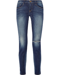 Темно-синие рваные джинсы-бойфренды от Frame