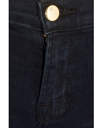 Темно-синие рваные джинсы скинни от J Brand
