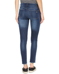 Темно-синие рваные джинсы скинни от DL1961