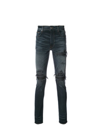 Мужские темно-синие рваные джинсы от Amiri