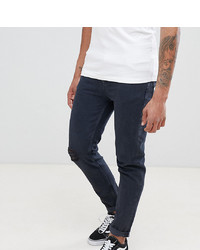Мужские темно-синие рваные джинсы от ASOS DESIGN