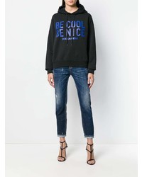 Женские темно-синие рваные джинсы от Dsquared2