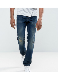 Мужские темно-синие рваные джинсы от BLEND