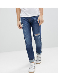 Мужские темно-синие рваные джинсы от Brooklyn Supply Co.