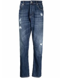 Мужские темно-синие рваные джинсы от Brunello Cucinelli