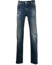 Мужские темно-синие рваные джинсы от Closed