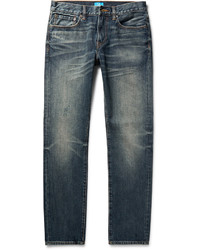 Мужские темно-синие рваные джинсы от Club Monaco