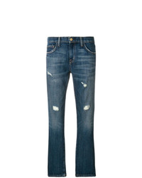 Женские темно-синие рваные джинсы от Current/Elliott