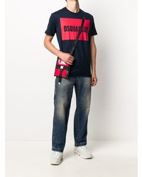 Мужские темно-синие рваные джинсы от Diesel