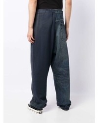 Мужские темно-синие рваные джинсы от Maison Mihara Yasuhiro