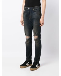 Мужские темно-синие рваные джинсы от Represent