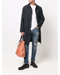 Мужские темно-синие рваные джинсы от Closed