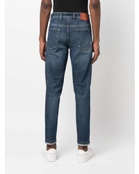 Мужские темно-синие рваные джинсы от PT TORINO