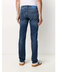 Мужские темно-синие рваные джинсы от Hand Picked