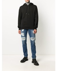 Мужские темно-синие рваные джинсы от Dolce & Gabbana