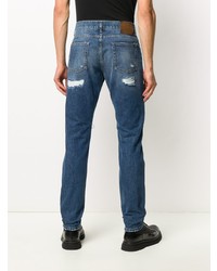 Мужские темно-синие рваные джинсы от Dolce & Gabbana