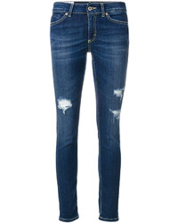 Женские темно-синие рваные джинсы от Dondup