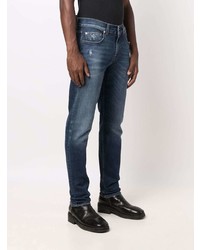 Мужские темно-синие рваные джинсы от 7 For All Mankind