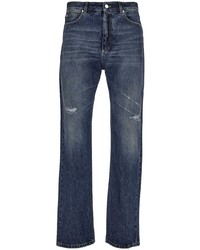 Мужские темно-синие рваные джинсы от Ferragamo
