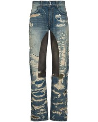 Мужские темно-синие рваные джинсы от Givenchy