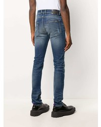 Мужские темно-синие рваные джинсы от Les Hommes