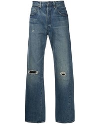 Мужские темно-синие рваные джинсы от Levi's
