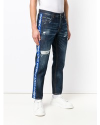 Мужские темно-синие рваные джинсы от Dolce & Gabbana