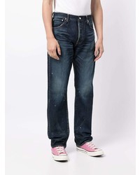 Мужские темно-синие рваные джинсы от VISVIM