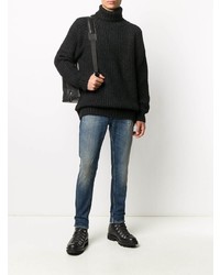 Мужские темно-синие рваные джинсы от Closed