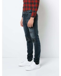 Мужские темно-синие рваные джинсы от Amiri