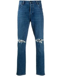 Мужские темно-синие рваные джинсы от Neuw