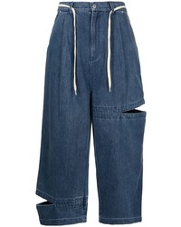 Мужские темно-синие рваные джинсы от Perks And Mini