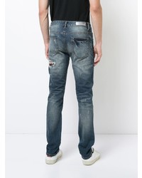 Мужские темно-синие рваные джинсы от God's Masterful Children