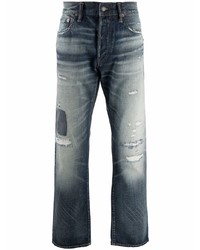 Мужские темно-синие рваные джинсы от Polo Ralph Lauren