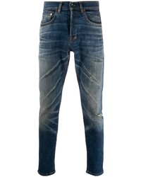 Мужские темно-синие рваные джинсы от PRPS
