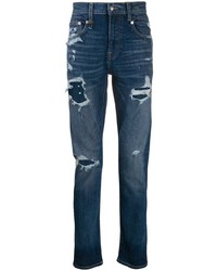 Мужские темно-синие рваные джинсы от R13
