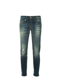 Женские темно-синие рваные джинсы от R13
