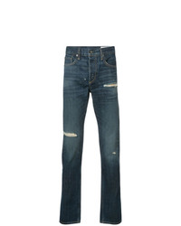 Мужские темно-синие рваные джинсы от rag & bone
