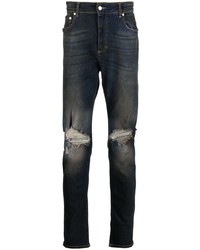 Мужские темно-синие рваные джинсы от Represent