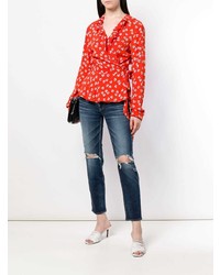 Женские темно-синие рваные джинсы от Moussy Vintage