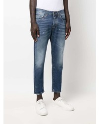 Мужские темно-синие рваные джинсы от Low Brand